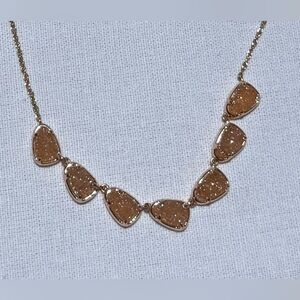 Kendra Scott-Necklace- Drusy/Rose Gold